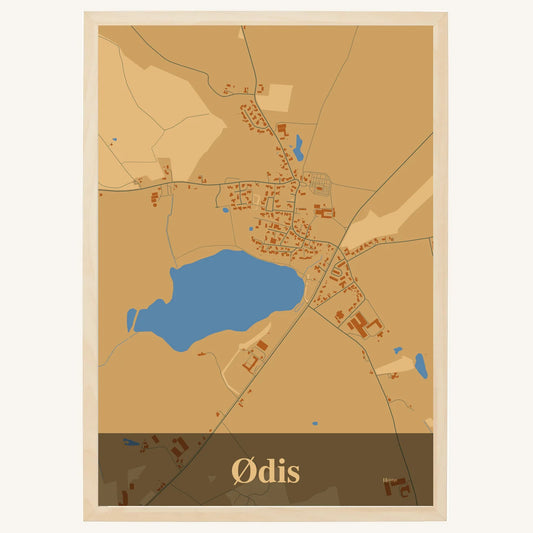 Ødis Plakat – Lys pastel brun