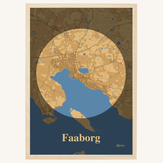 Faaborg plakat – Centrum 2026 – Lys pastel brun