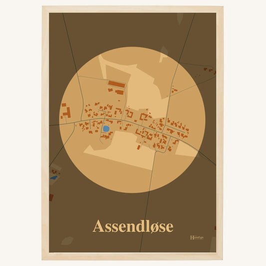 Assendløse plakat – Centrum 2026 – Lys pastel brun