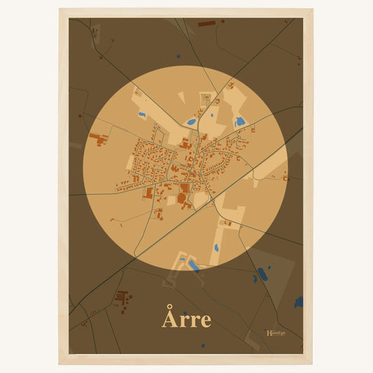 Årre Plakat – Lys pastel brun