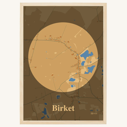 Birket plakat – Centrum 2026 – Lys pastel brun