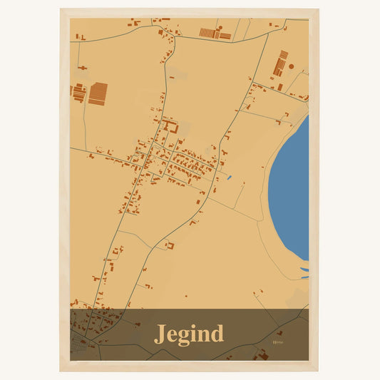 Jegind plakat – Firkantet 2026 – Lys pastel brun
