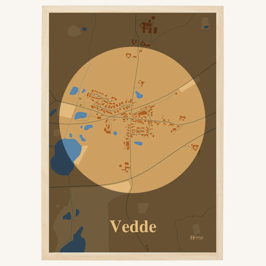 Vedde plakat – Centrum 2026 – Lys pastel brun