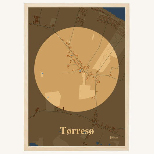Tørresø plakat – Centrum 2026 – Lys pastel brun