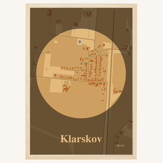Klarskov plakat – Centrum 2026 – Lys pastel brun
