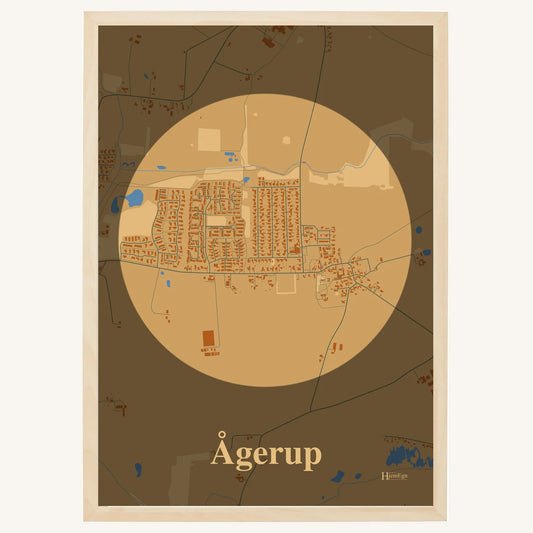 Ågerup plakat – Centrum 2026 – Lys pastel brun