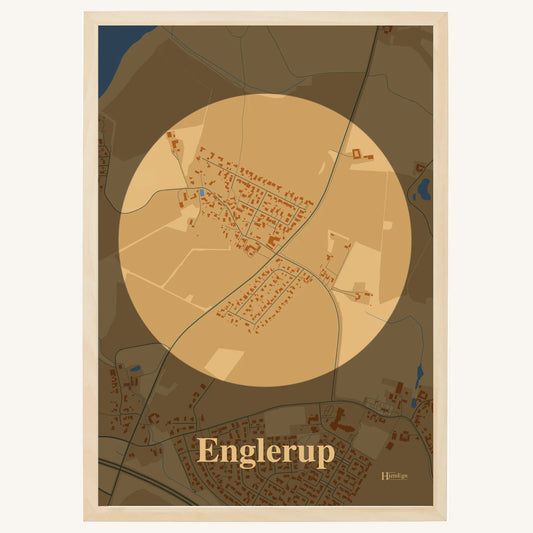 Englerup plakat – Centrum 2026 – Lys pastel brun