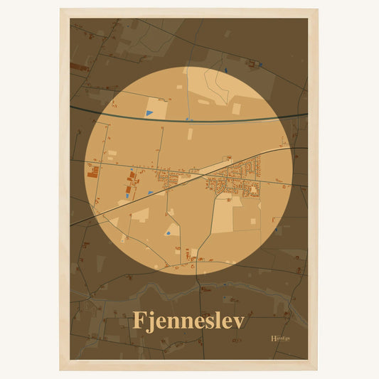 Fjenneslev plakat – Centrum 2026 – Lys pastel brun