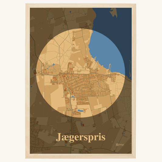 Jægerspris plakat – Centrum 2026 – Lys pastel brun