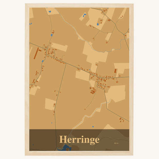 Herringe plakat – Firkantet 2026 – Lys pastel brun