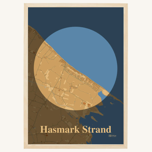 Hasmark Strand plakat – Centrum 2026 – Lys pastel brun