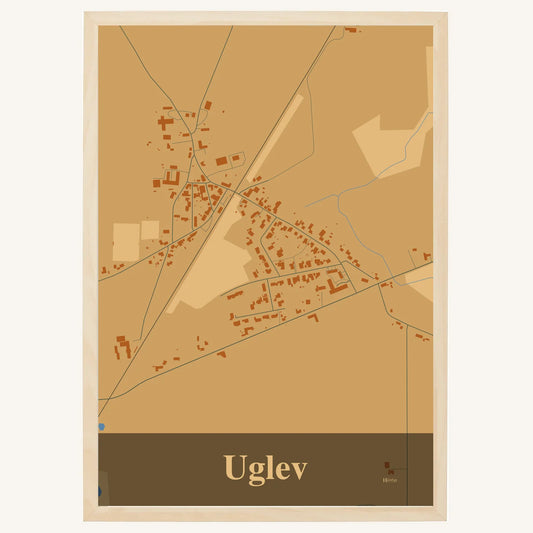 Uglev plakat – Firkantet 2026 – Lys pastel brun