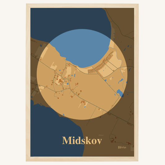 Midskov plakat – Centrum 2026 – Lys pastel brun