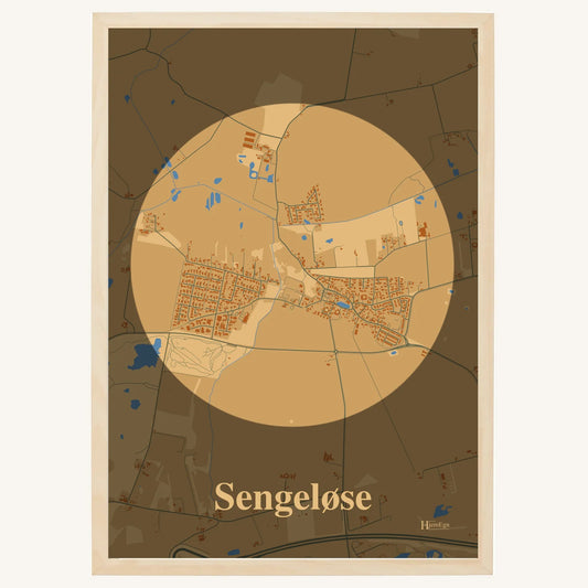 Sengeløse plakat – Centrum 2026 – Lys pastel brun