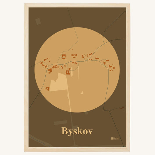 Byskov plakat – Centrum 2026 – Lys pastel brun