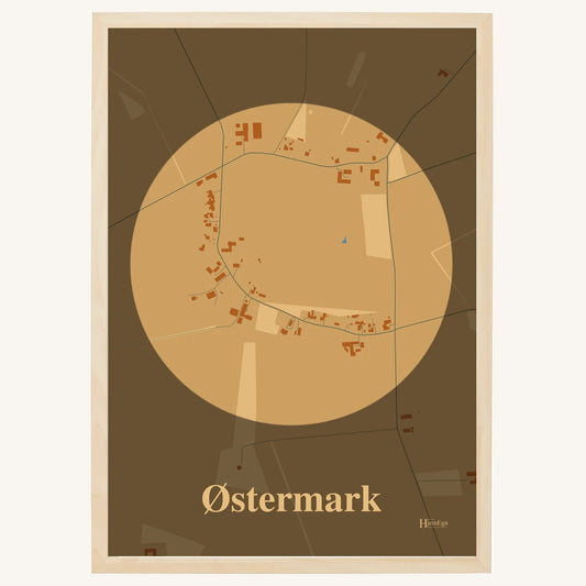 Østermark plakat – Centrum 2026 – Lys pastel brun