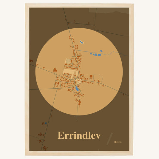 Errindlev plakat – Centrum 2026 – Lys pastel brun
