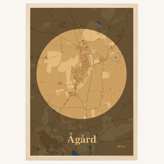 Ågård Plakat – Lys pastel brun