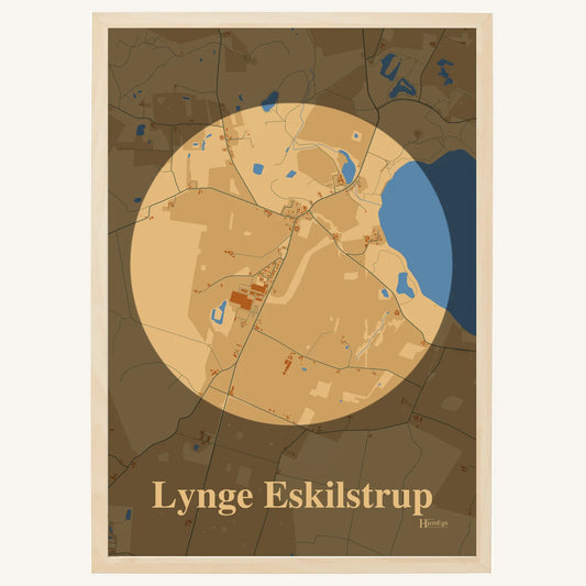 Lynge Eskilstrup plakat – Centrum 2026 – Lys pastel brun