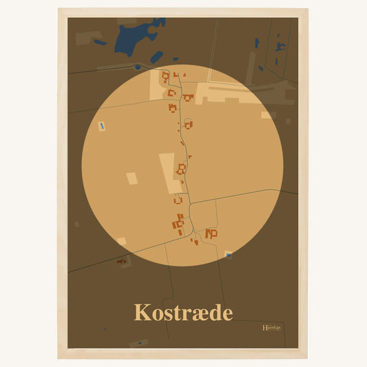 Kostræde plakat – Centrum 2026 – Lys pastel brun