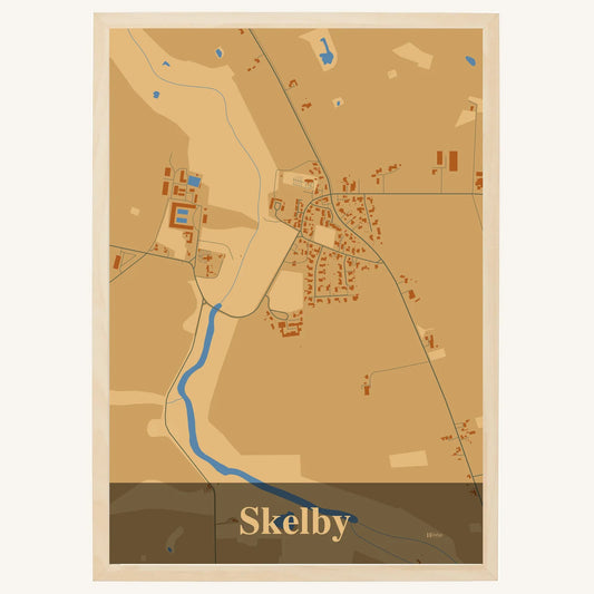 Skelby Plakat – Lys pastel brun