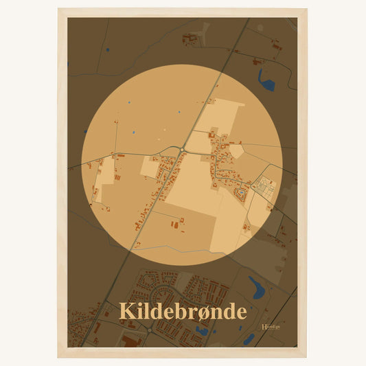 Kildebrønde plakat – Centrum 2026 – Lys pastel brun
