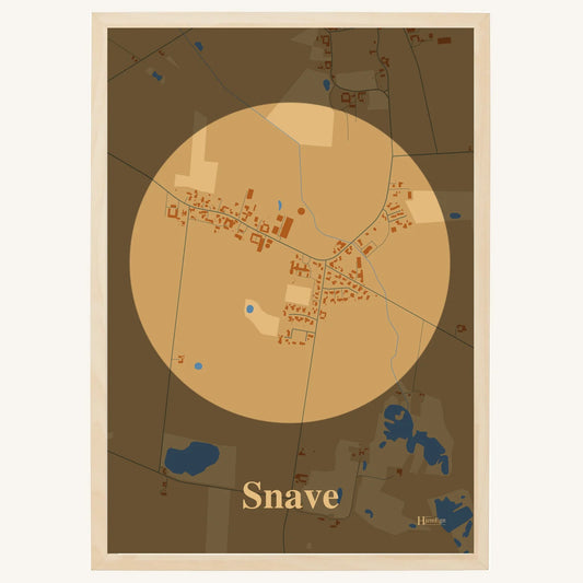 Snave Plakat – Lys pastel brun
