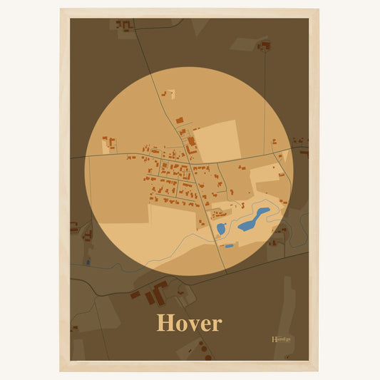 Hover plakat – Centrum 2026 – Lys pastel brun