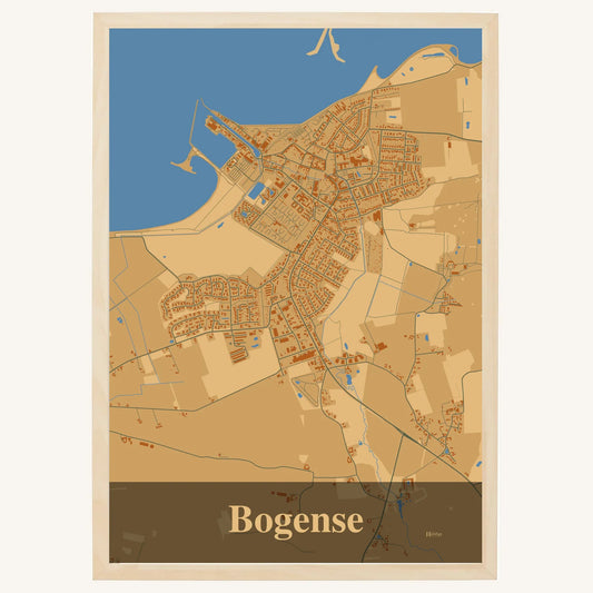 Bogense Plakat – Lys pastel brun