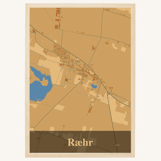 Ræhr plakat – Firkantet 2026 – Lys pastel brun
