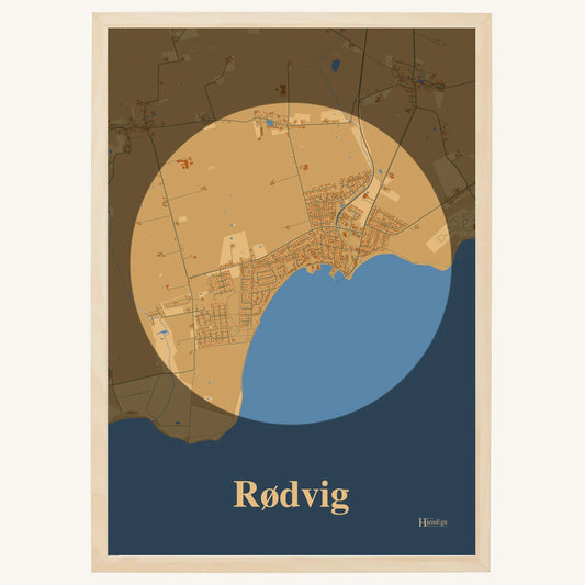 Rødvig Plakat – Lys pastel brun