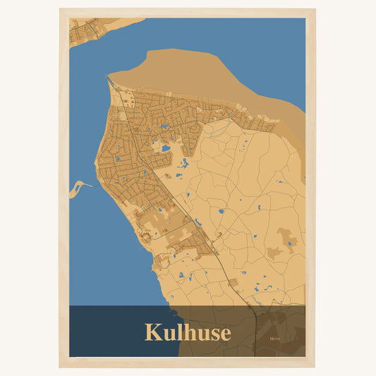 Kulhuse plakat – Firkantet 2026 – Lys pastel brun