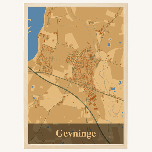 Gevninge plakat – Firkantet 2026 – Lys pastel brun
