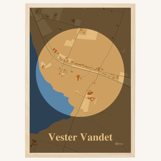 Vester Vandet plakat – Centrum 2026 – Lys pastel brun
