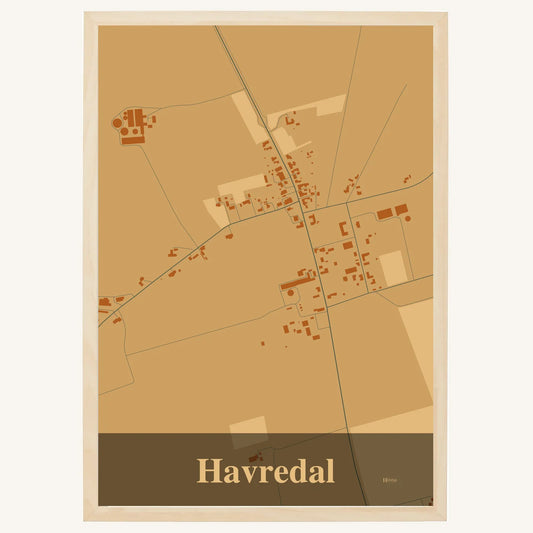 Havredal plakat – Firkantet 2026 – Lys pastel brun