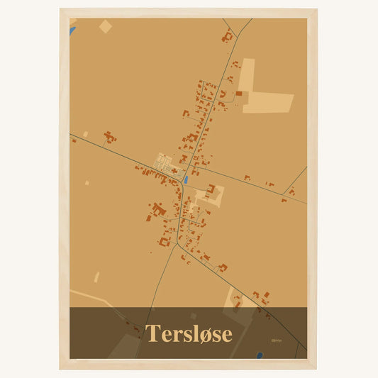 Tersløse plakat – Firkantet 2026 – Lys pastel brun