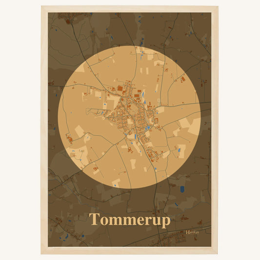 Tommerup Plakat – Lys pastel brun