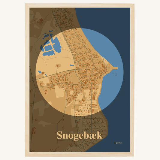 Snogebæk plakat – Centrum 2026 – Lys pastel brun