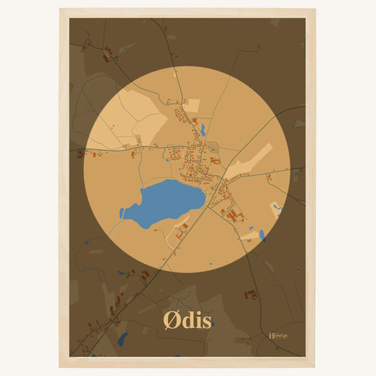 Ødis Plakat – Lys pastel brun