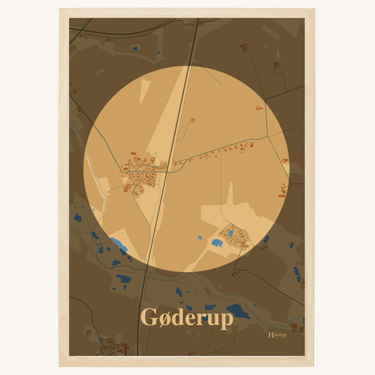 Gøderup plakat – Centrum 2026 – Lys pastel brun