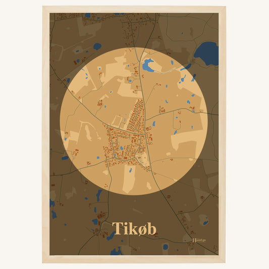 Tikøb Plakat – Lys pastel brun