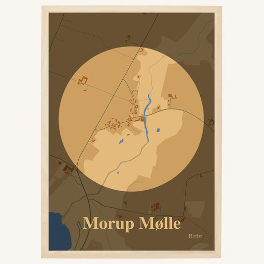 Morup Mølle plakat – Centrum 2026 – Lys pastel brun