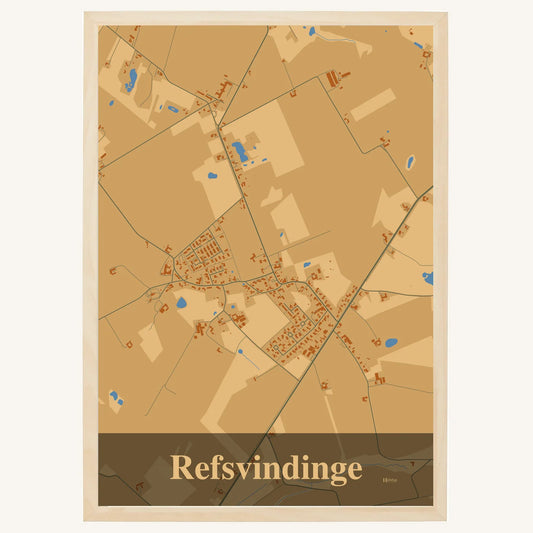Refsvindinge Plakat – Lys pastel brun