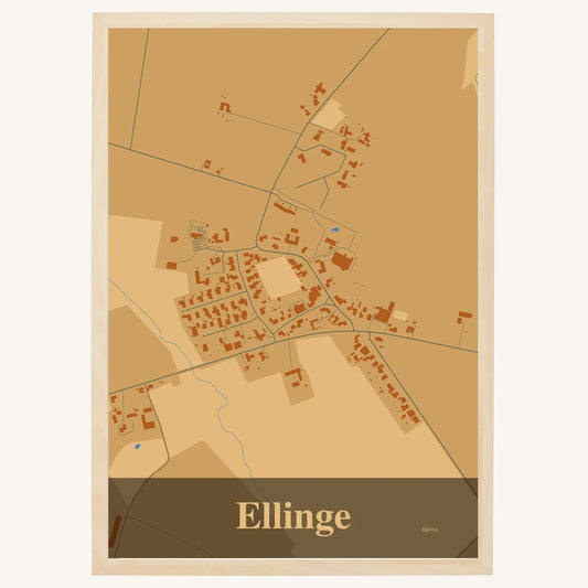 Ellinge plakat – Firkantet 2026 – Lys pastel brun