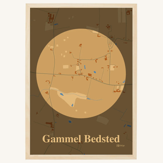 Gammel Bedsted plakat – Centrum 2026 – Lys pastel brun