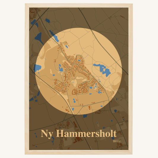 Ny Hammersholt plakat – Centrum 2026 – Lys pastel brun