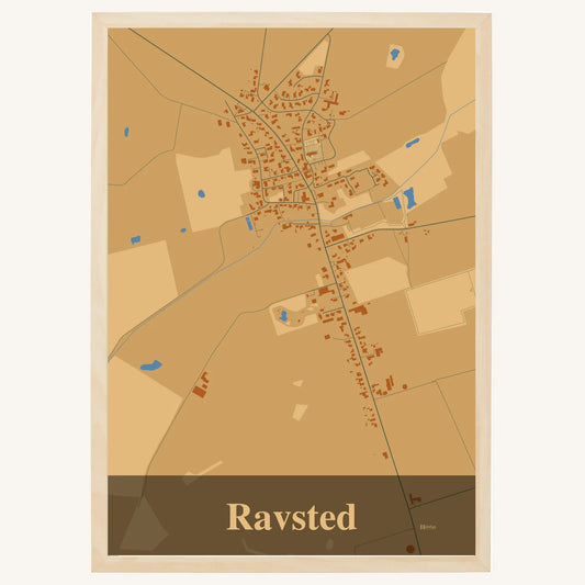 Ravsted Plakat – Lys pastel brun
