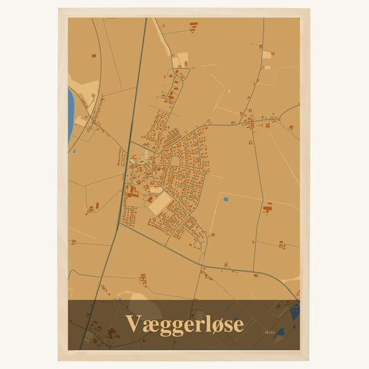 Væggerløse plakat – Firkantet 2026 – Lys pastel brun