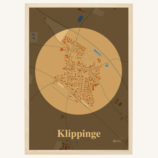 Klippinge plakat – Centrum 2026 – Lys pastel brun
