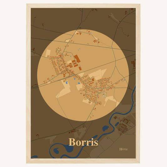 Borris plakat – Centrum 2026 – Lys pastel brun